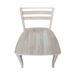 Roma Unfinished Wood Ladder Back Dining Chair (Set of 2) by International Concepts -International Concepts Sales unfinished international concepts dining chairs c 310p a0 1000