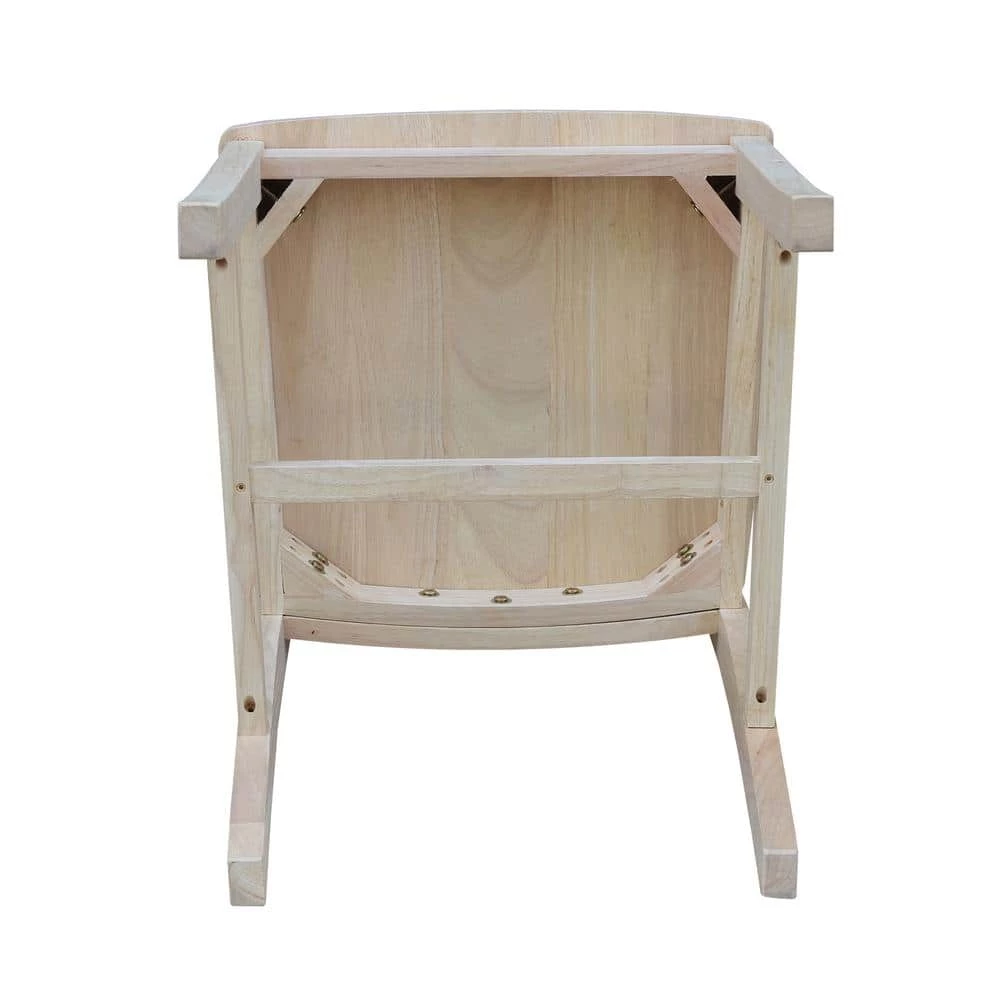 Unfinished Wood Steam Bent Mission Dining Chair (Set of 2) by International Concepts 4 Unfinished Wood Steam Bent Mission Dining Chair (Set of 2) by International Concepts - Image 4