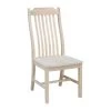 Unfinished Wood Steam Bent Mission Dining Chair (Set of 2) by International Concepts