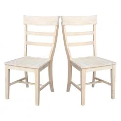 Hammerty Unfinished Wood Dining Chair (Set of 2) by International Concepts -International Concepts Sales unfinished international concepts dining chairs c 36p 1f 1000