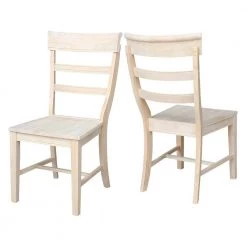 Hammerty Unfinished Wood Dining Chair (Set of 2) by International Concepts -International Concepts Sales unfinished international concepts dining chairs c 36p 4f 1000