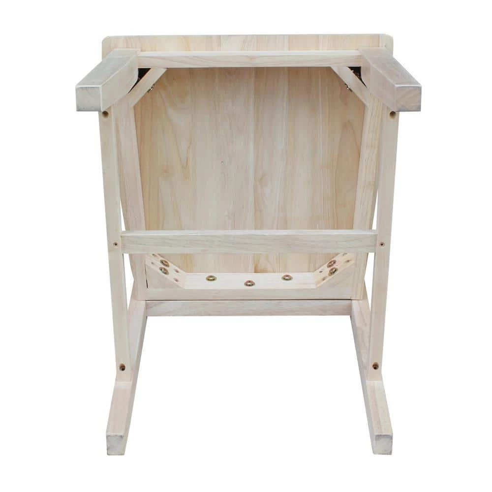 Mid-Century Modern Panel Back Unfinished Dining Chair (Set of 2) by International Concepts 5 Mid-Century Modern Panel Back Unfinished Dining Chair (Set of 2) by International Concepts - Image 5