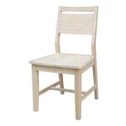 Mid-Century Modern Panel Back Unfinished Dining Chair (Set of 2) by International Concepts 17 Mid-Century Modern Panel Back Unfinished Dining Chair (Set of 2) by International Concepts -International Concepts Sales unfinished international concepts dining chairs c 3p 31 1000