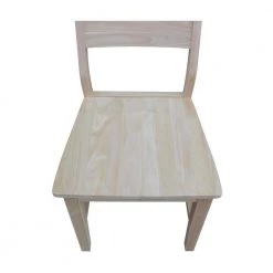 Mid-Century Modern Panel Back Unfinished Dining Chair (Set of 2) by International Concepts 12 Mid-Century Modern Panel Back Unfinished Dining Chair (Set of 2) by International Concepts -International Concepts Sales unfinished international concepts dining chairs c 3p a0 1000