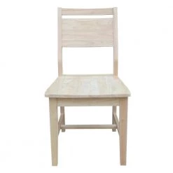 Mid-Century Modern Panel Back Unfinished Dining Chair (Set of 2) by International Concepts 15 Mid-Century Modern Panel Back Unfinished Dining Chair (Set of 2) by International Concepts -International Concepts Sales unfinished international concepts dining chairs c 3p c3 1000