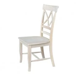 Lacy Unfinished Wood Dining Chair (Set of 2) by International Concepts -International Concepts Sales unfinished international concepts dining chairs c 43p 40 1000