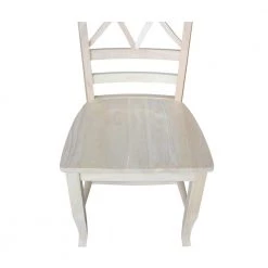 Lacy Unfinished Wood Dining Chair (Set of 2) by International Concepts -International Concepts Sales unfinished international concepts dining chairs c 43p 76 1000