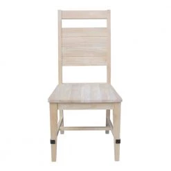 Farmhouse Chic Unfinished Dining Side Chair (Set of 2) by International Concepts