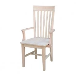 Unfinished Wood Mission Dining Chair by International Concepts