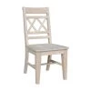 Canyon Unfinished Wood Double X-Back Dining Chair (Set of 2) by International Concepts