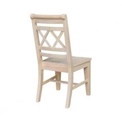 Canyon Unfinished Wood Double X-Back Dining Chair (Set of 2) by International Concepts -International Concepts Sales unfinished international concepts dining chairs c 47p 66 1000