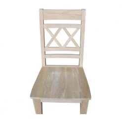 Canyon Unfinished Wood Double X-Back Dining Chair (Set of 2) by International Concepts -International Concepts Sales unfinished international concepts dining chairs c 47p a0 1000