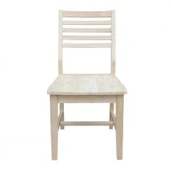 Mid-Century Modern Slat Back Unfinished Dining Chair (Set of 2) by International Concepts -International Concepts Sales unfinished international concepts dining chairs c 4p 31 1000