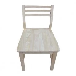 Mid-Century Modern Slat Back Unfinished Dining Chair (Set of 2) by International Concepts -International Concepts Sales unfinished international concepts dining chairs c 4p 44 1000