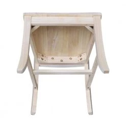 Amanda Unfinished Solid Wood Chair (Set of 2) by International Concepts -International Concepts Sales unfinished international concepts dining chairs c 58p 1d 1000