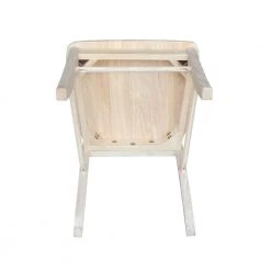 Alexa Unfinished Wood X-Back Dining Chair (Set of 2) by International Concepts -International Concepts Sales unfinished international concepts dining chairs c 613p 1d 1000