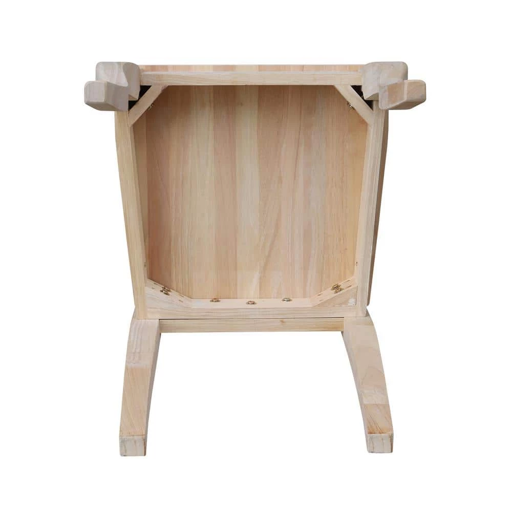 Unfinished Solid Wood Queen Anne Dining Side Chair (Set of 2) by International Concepts 3 Unfinished Solid Wood Queen Anne Dining Side Chair (Set of 2) by International Concepts - Image 3