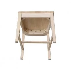 Unfinished Wood Fan Back Dining Chair (Set of 2) by International Concepts -International Concepts Sales unfinished international concepts dining chairs c 918p 1d 1000