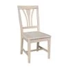 Unfinished Wood Fan Back Dining Chair (Set of 2) by International Concepts