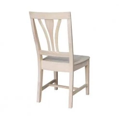 Unfinished Wood Fan Back Dining Chair (Set of 2) by International Concepts -International Concepts Sales unfinished international concepts dining chairs c 918p 66 1000
