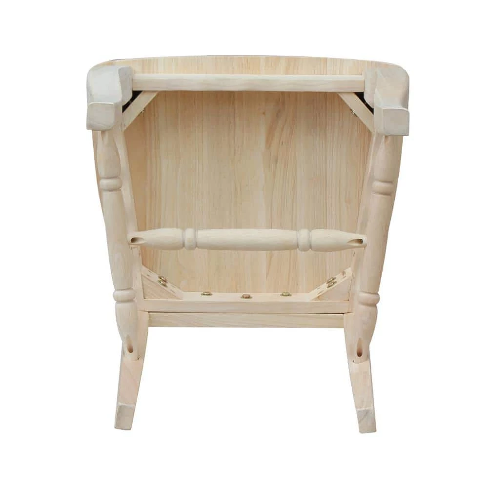 Versailles Unfinished Wood Side Chair (Set of 2) by International Concepts 4 Versailles Unfinished Wood Side Chair (Set of 2) by International Concepts - Image 4