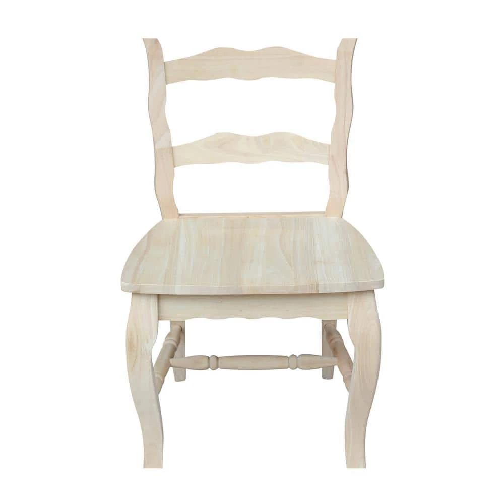 Versailles Unfinished Wood Side Chair (Set of 2) by International Concepts 3 Versailles Unfinished Wood Side Chair (Set of 2) by International Concepts - Image 3