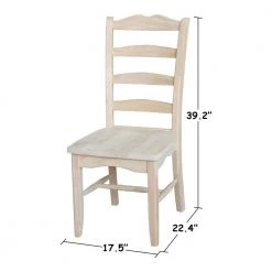 Magnolia Unfinished Dining Side Chair (Set of 2) by International Concepts 14 Magnolia Unfinished Dining Side Chair (Set of 2) by International Concepts -International Concepts Sales unfinished international concepts dining chairs c 9p c3 1000