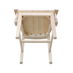 Ready to Finish Unfinished Solid Wood Ava Dining Arm Chair by International Concepts -International Concepts Sales unfinished international concepts dining chairs ci 13a 1d 1000