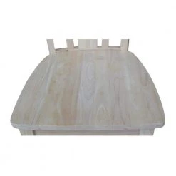 5 PC Set - Unfinished Solid Wood 36 in. Square Bar Height Pedestal Table with 4 side Stools by International Concepts -International Concepts Sales unfinished international concepts dining room sets k 3636tp 11b s103 4 a0 1000