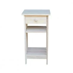 Unfinished Storage End Table by International Concepts