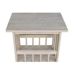 Unfinished Magazine End Table by International Concepts -International Concepts Sales unfinished international concepts end side tables 9836 a0 1000