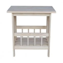 Unfinished Magazine End Table by International Concepts -International Concepts Sales unfinished international concepts end side tables 9836 c3 1000
