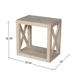 Hampton Unfinished Accent Table by International Concepts -International Concepts Sales unfinished international concepts end side tables ot 2013x 4f 1000