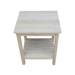 Portman Unfinished End Table by International Concepts -International Concepts Sales unfinished international concepts end side tables ot 41 a0 1000