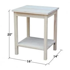 Portman Unfinished End Table by International Concepts -International Concepts Sales unfinished international concepts end side tables ot 41 c3 1000