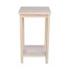 Portman Unfinished End Table by International Concepts