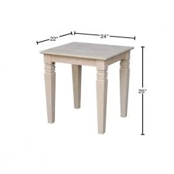 Java Unfinished End Table by International Concepts -International Concepts Sales unfinished international concepts end side tables ot 60e 40 1000