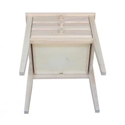 Unfinished Storage End Table by International Concepts -International Concepts Sales unfinished international concepts end side tables ot 66 1d 1000