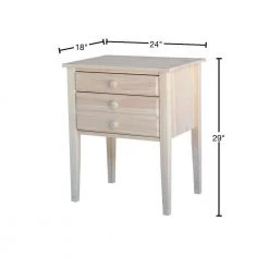 Unfinished Storage End Table by International Concepts -International Concepts Sales unfinished international concepts end side tables ot 66 40 1000
