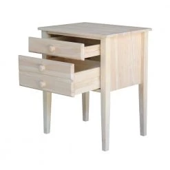Unfinished Storage End Table by International Concepts -International Concepts Sales unfinished international concepts end side tables ot 66 44 1000