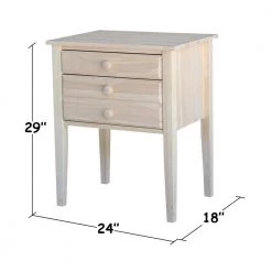 Unfinished Storage End Table by International Concepts -International Concepts Sales unfinished international concepts end side tables ot 66 4f 1000