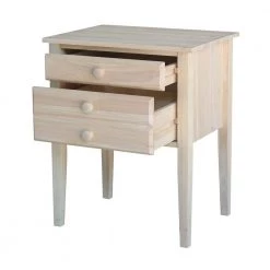 Unfinished Storage End Table by International Concepts -International Concepts Sales unfinished international concepts end side tables ot 66 77 1000