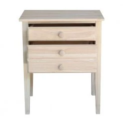 Unfinished Storage End Table by International Concepts -International Concepts Sales unfinished international concepts end side tables ot 66 c3 1000
