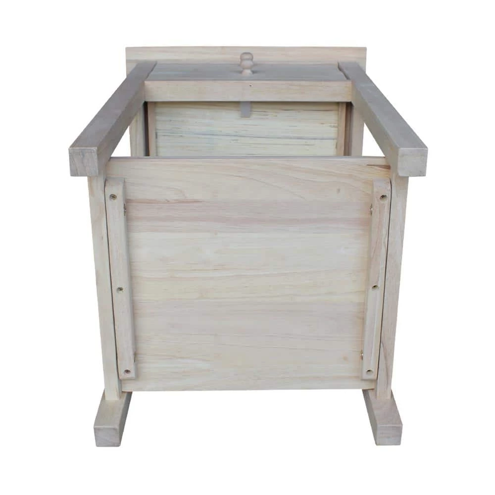 Unfinished Lamp Table with 2-Drawer by International Concepts 5 Unfinished Lamp Table with 2-Drawer by International Concepts - Image 5