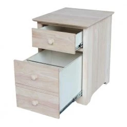 Solid Wood Ready to Finish Rolling File Cabinet by International Concepts -International Concepts Sales unfinished international concepts file cabinets of 51 77 1000