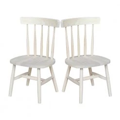 Unfinished Wood Kids Chair (Set of 2) by International Concepts -International Concepts Sales unfinished international concepts kids chairs 1124p 31 1000