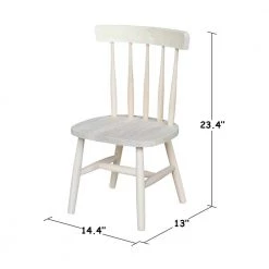 Unfinished Wood Kids Chair (Set of 2) by International Concepts -International Concepts Sales unfinished international concepts kids chairs 1124p 44 1000