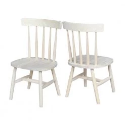Unfinished Wood Kids Chair (Set of 2) by International Concepts -International Concepts Sales unfinished international concepts kids chairs 1124p fa 1000