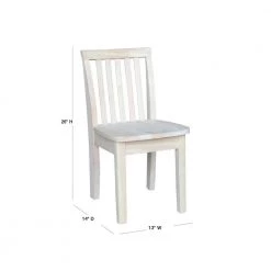 Unfinished Wood Kids Chair (Set of 2) by International Concepts -International Concepts Sales unfinished international concepts kids chairs 263p 40 1000