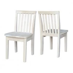 Unfinished Wood Kids Chair (Set of 2) by International Concepts -International Concepts Sales unfinished international concepts kids chairs 263p 66 1000